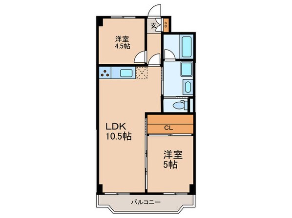 エクロール蓮根の物件間取画像